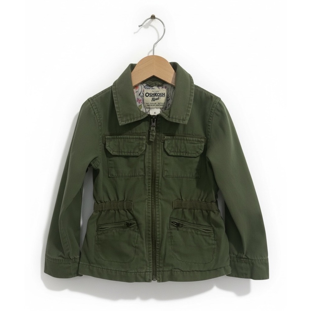 OshKosh B'gosh Utility Jacket Olive Green 6 Kids